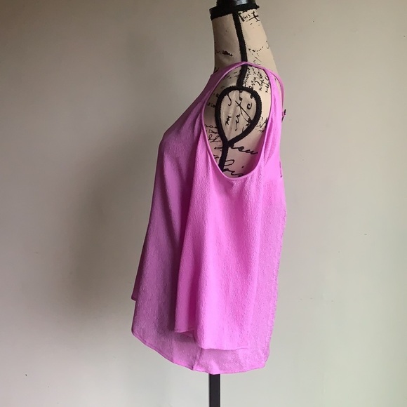 Halston Heritage Dark Tulip Silk Blouse - Picture 6 of 13